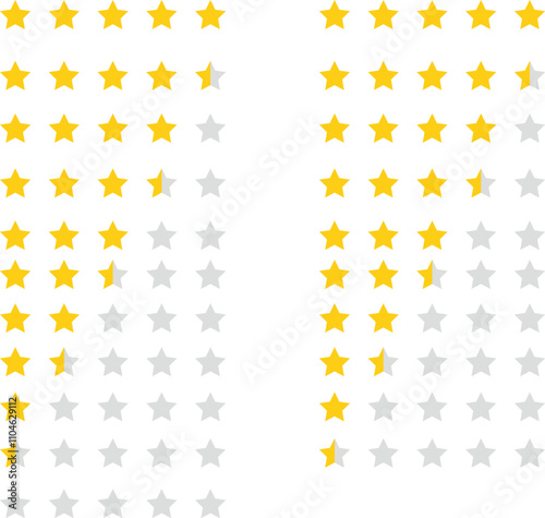 Star icon set for rating. review client application Feedback vector icon. Bad and Good Review. Feedback line icon. user experience icon. user experience vector