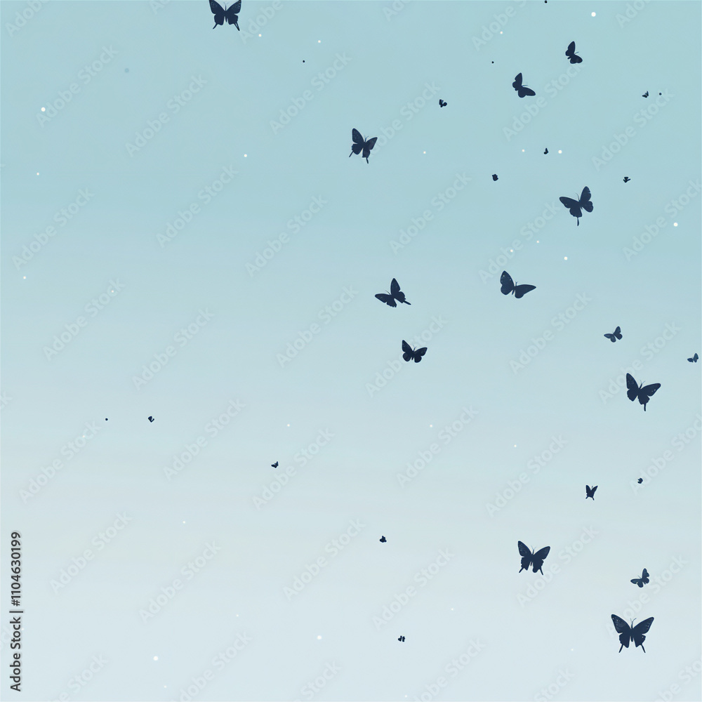 Obraz premium background with butterflies