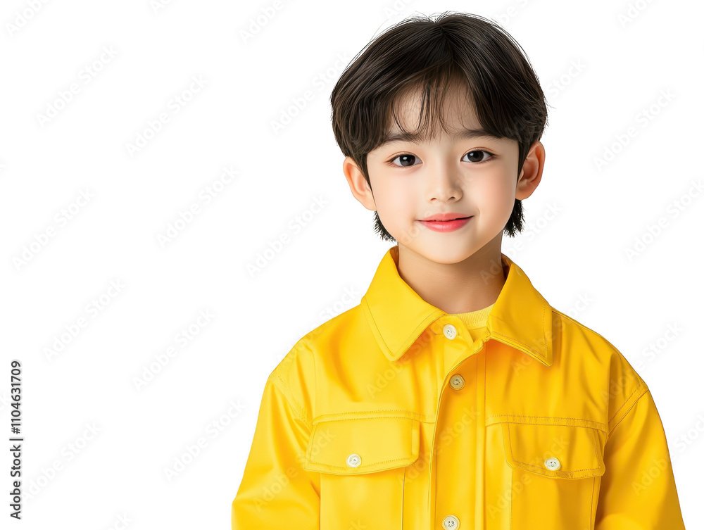 Radiant yellow, a portrait of young boy embracing the joyful essence of sunkissed day Radiant yellow, a portrait of young boy embracing the joyful essence of sunkissed day