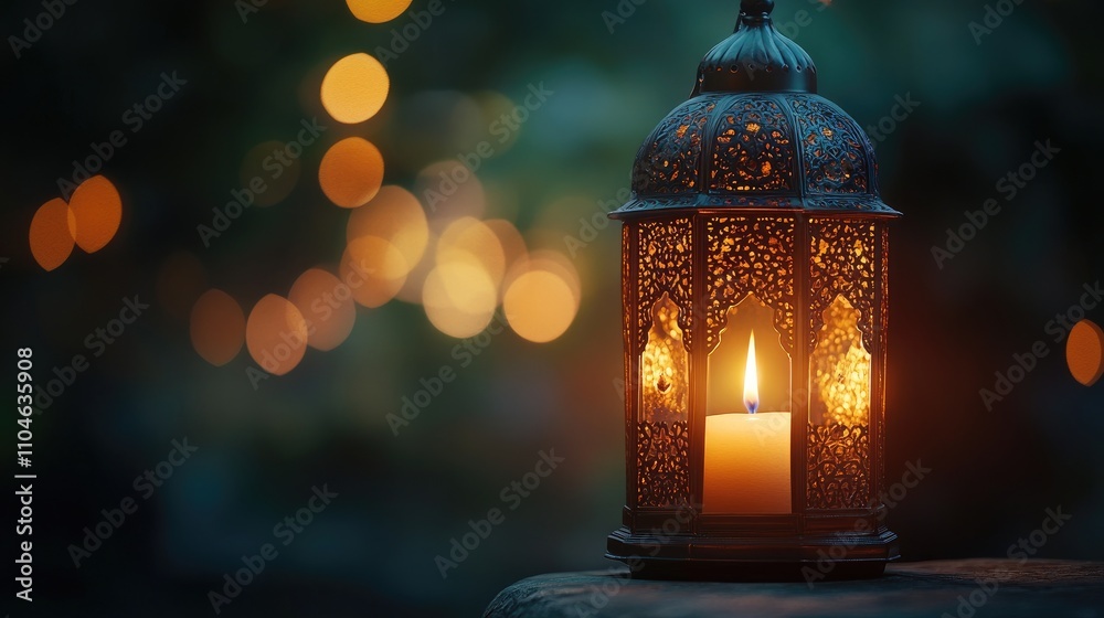 Ornate Lantern with Candle Ornate Lantern with Candle