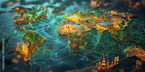 Interactive Digital Map Displaying Key Renewable Energy Source Locations for Global Sustainability Efforts