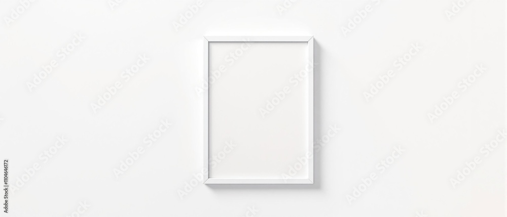 Clean and simple white polaroid picture frame mockup, wall, gallery Clean and simple white polaroid picture frame mockup, wall, gallery