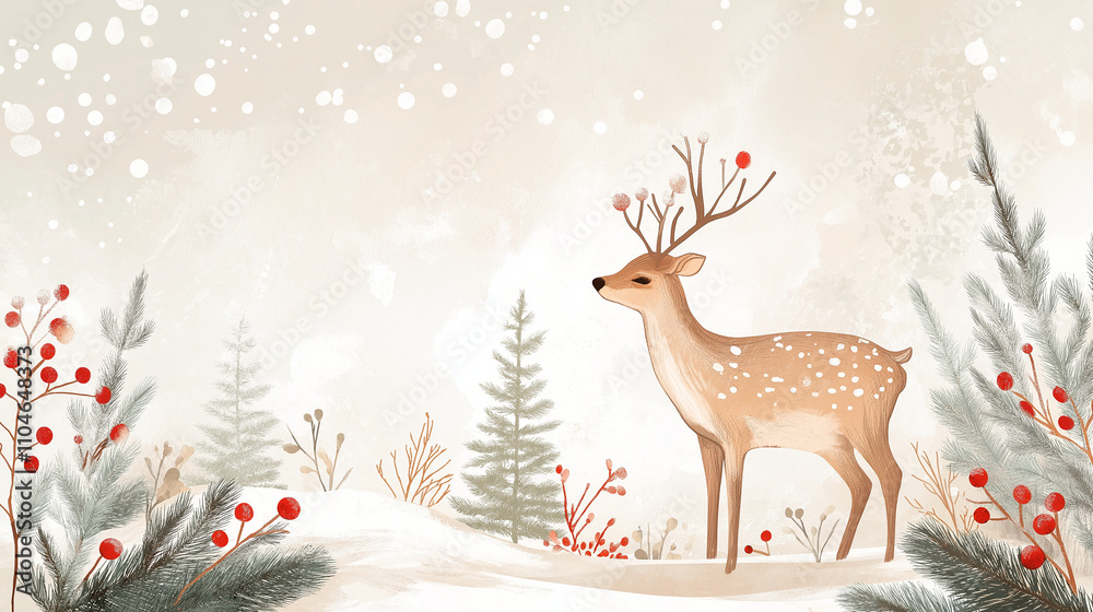 christmas background with reindeer christmas background with reindeer