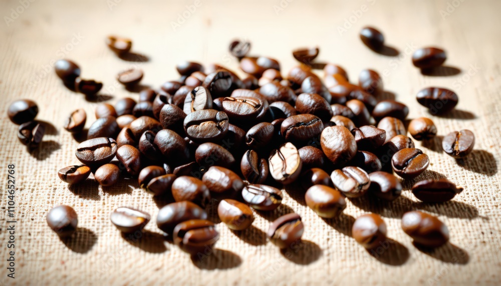 Fermented Coffee Heap With Rustic Background Fermented Coffee Heap With Rustic Background