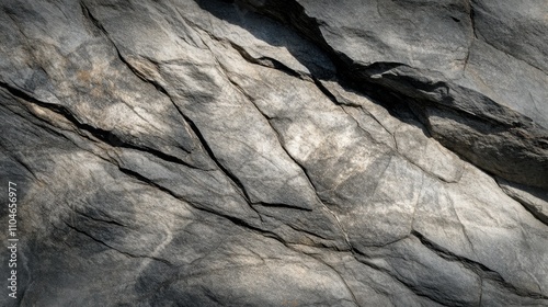 Detailed Close-Up of Natural Textured Rock Surface Showing Unique Patterns and Striations Ideal for Use in Nature, Landscaping, and Background Design Applications