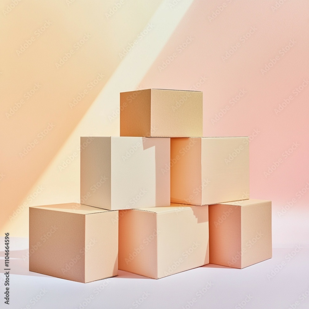 A collection of boxes piled on a light surface, emphasizing their different dimensions and textures. A collection of boxes piled on a light surface, emphasizing their different dimensions and textures.