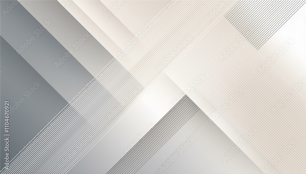 Obraz premium Modern style abstract background cream, gray and white colors. Trendy geometric abstract design.