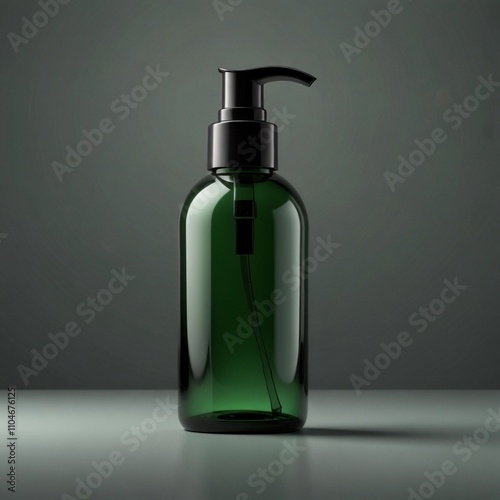 Stylish Green Pump Bottle for Lotion, Shampoo, and Beauty Essentials