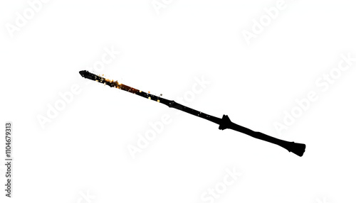 Wallpaper Mural Fairy tale wizard or witch's wand, isolated on white isolated with white highlights, png Torontodigital.ca