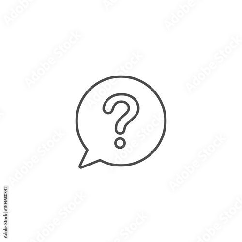 Question mark icon template vector illustration