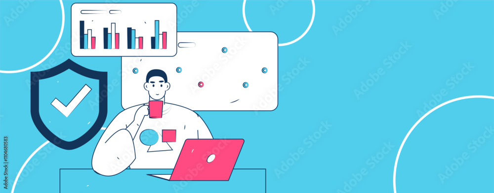 Business network security character flat vector concept operation hand drawn illustration
Business network security character flat vector concept operation hand drawn illustration