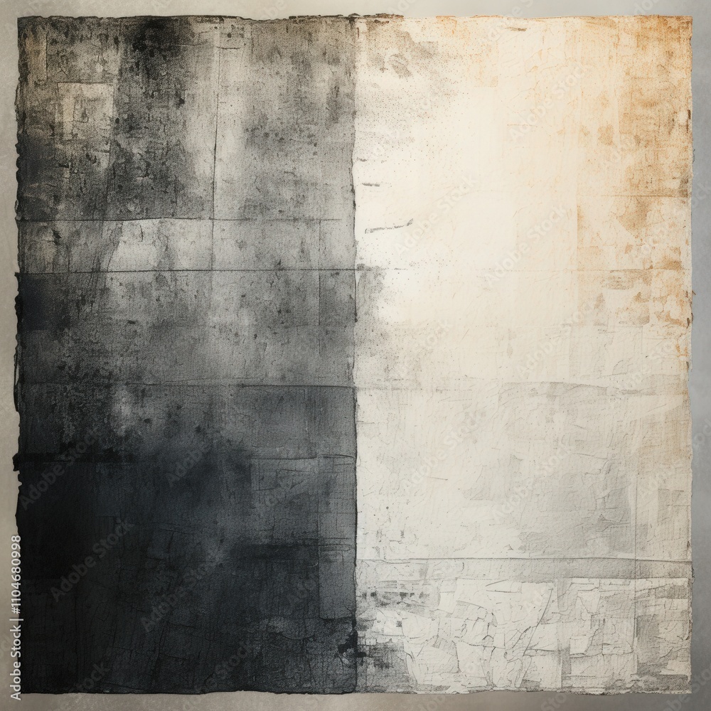 Obraz premium abstract monochrome artwork showcasing contrasting shades and textures