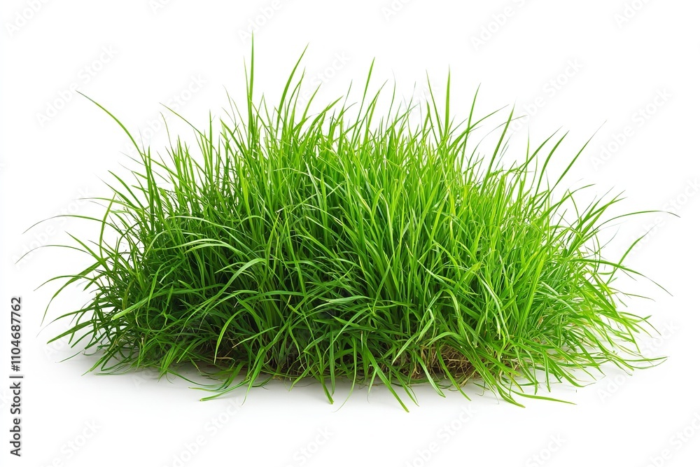 Excellent grade grass isolated on a white backdrop. Generative Ai Excellent grade grass isolated on a white backdrop. Generative Ai