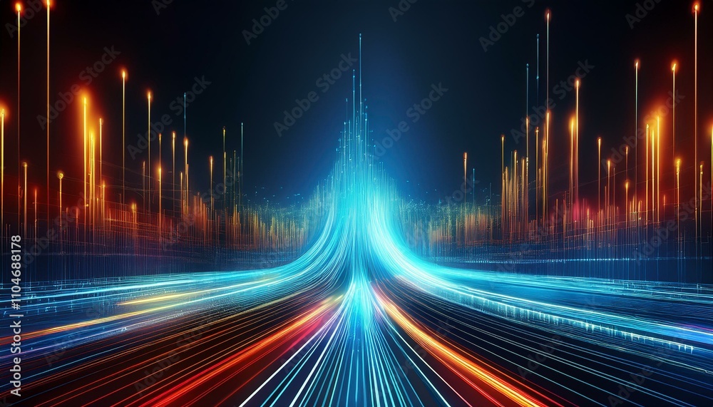 Data connection speed lines technology abstract background