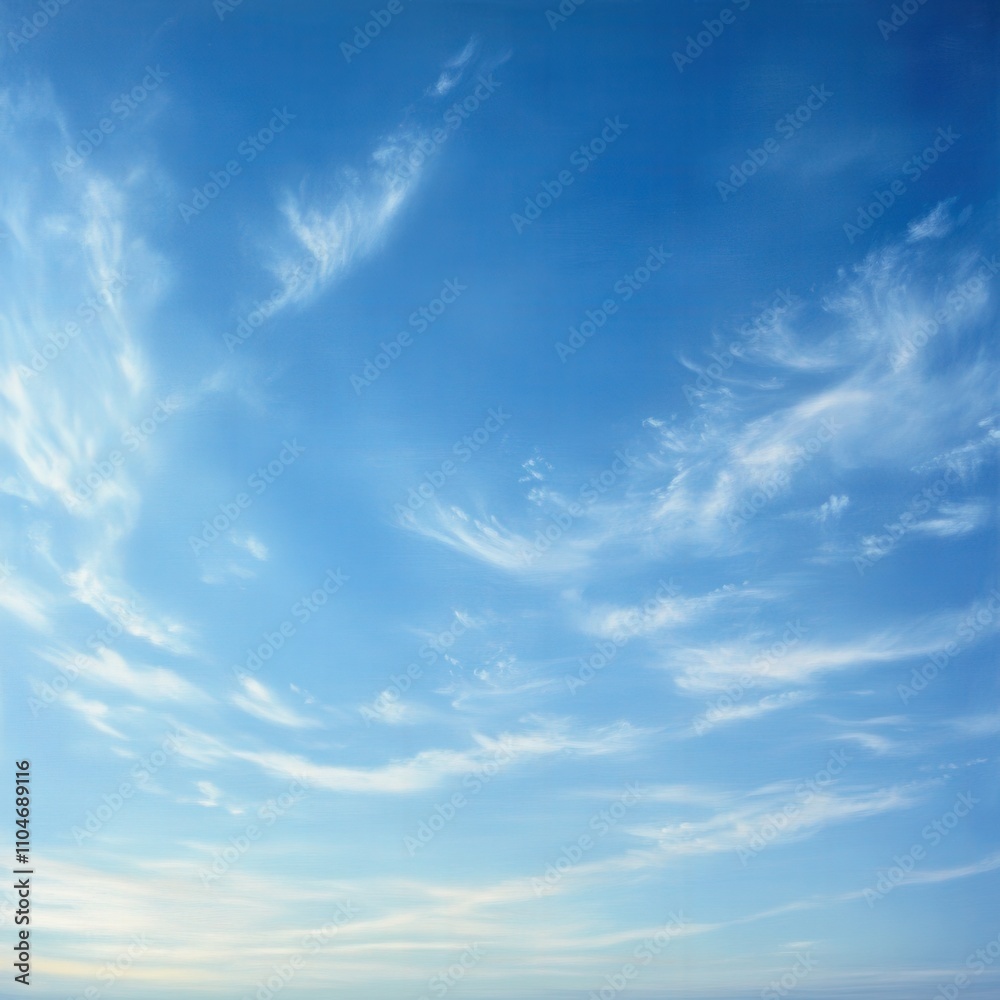 clear blue sky with soft clouds for a serene background clear blue sky with soft clouds for a serene background