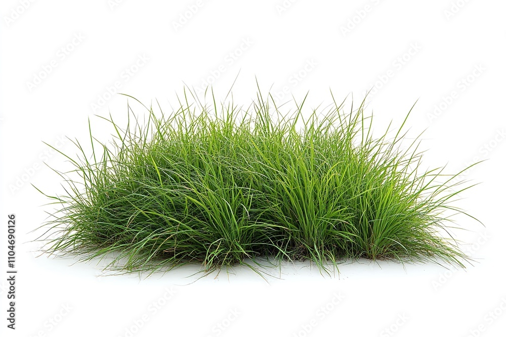 Excellent grade grass isolated on a white backdrop. Generative Ai Excellent grade grass isolated on a white backdrop. Generative Ai