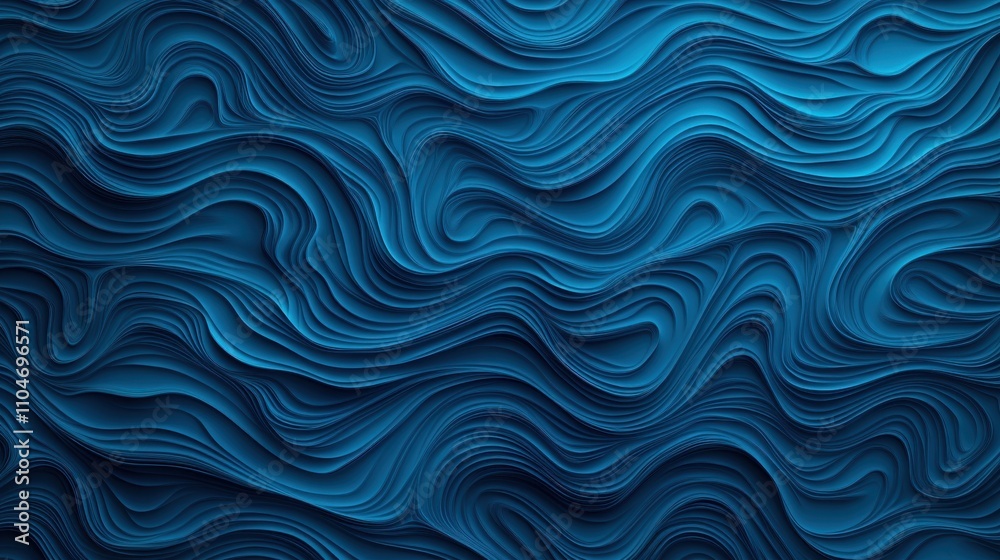 Intricate Blue Water Ripple Patterns in Vector Design Intricate Blue Water Ripple Patterns in Vector Design