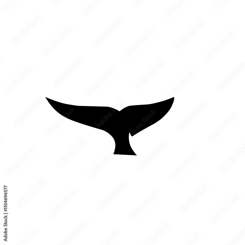 whale tail silhouette whale tail silhouette