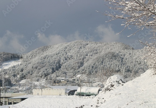 winter landscape in the mountains