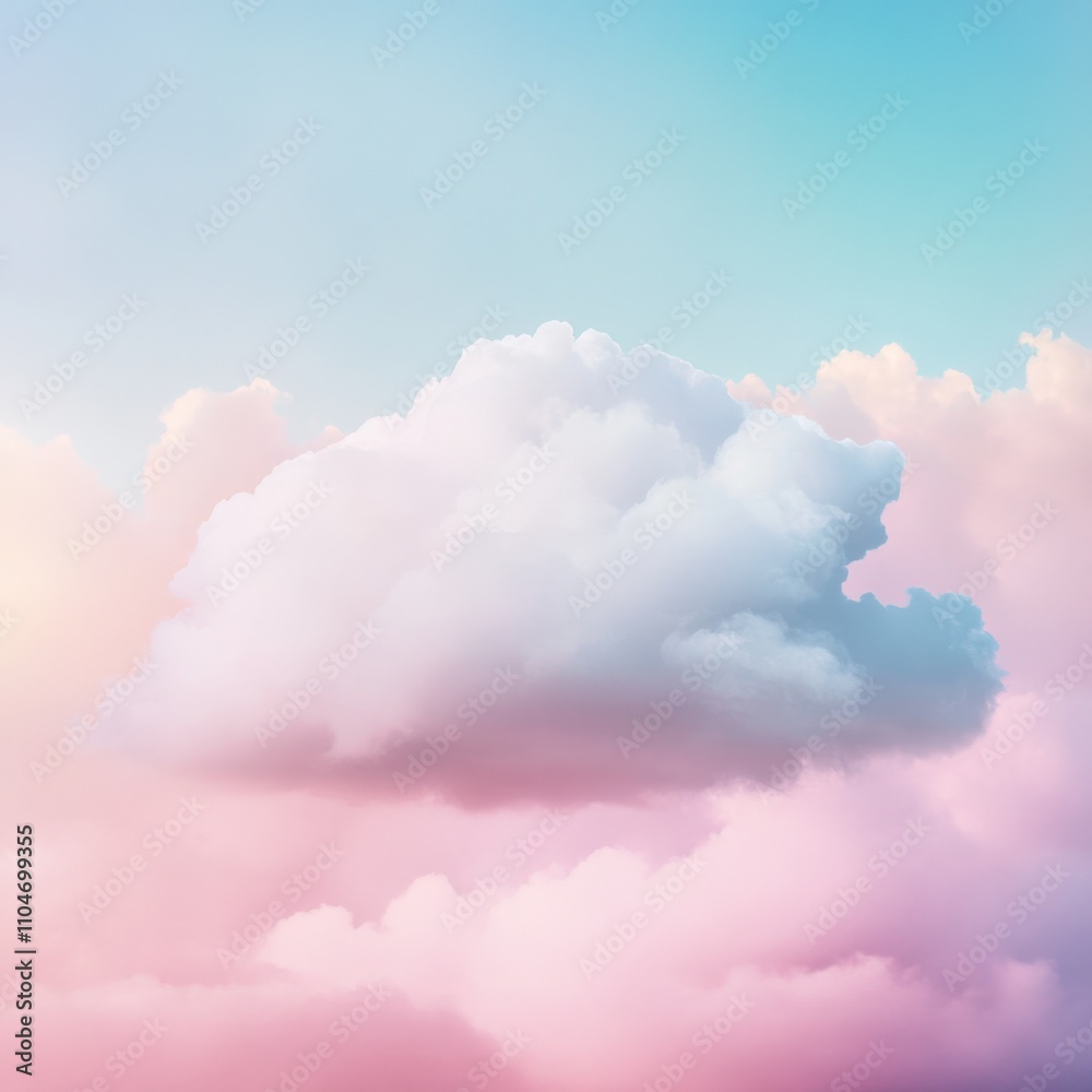 soft pastel clouds in a serene sky soft pastel clouds in a serene sky