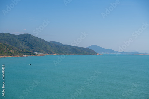 The beach at Nanshan island, Sanya, Hainan, China