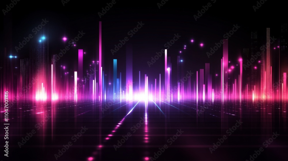 Vibrant Abstract Background with Colorful Light Waves and Patterns Vibrant Abstract Background with Colorful Light Waves and Patterns