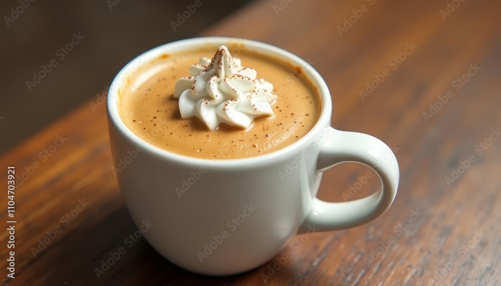 Deliciously frothy hot chocolate with a sprinkle of joy Deliciously frothy hot chocolate with a sprinkle of joy