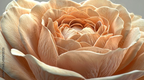 Peach Rose Closeup  Soft Petals  Floral Texture