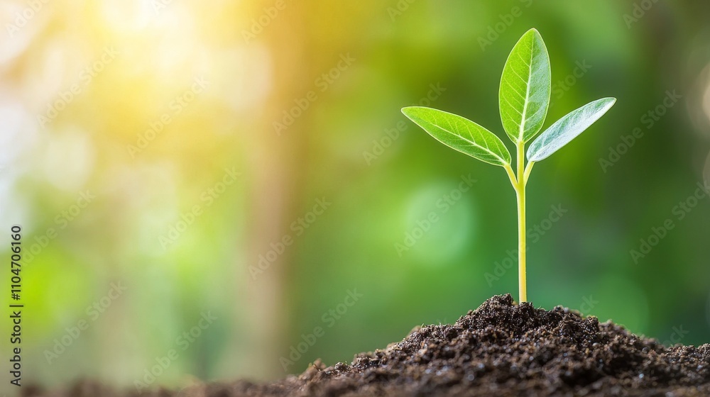 Environmental Considerations for a Sustainable Future. A young plant sprouts from rich soil, symbolizing growth and renewal in a vibrant setting. Environmental Considerations for a Sustainable Future. A young plant sprouts from rich soil, symbolizing growth and renewal in a vibrant setting.