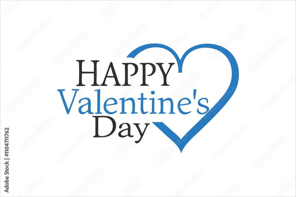 happy valentines day art vector illustration typographic design happy valentines day art vector illustration typographic design