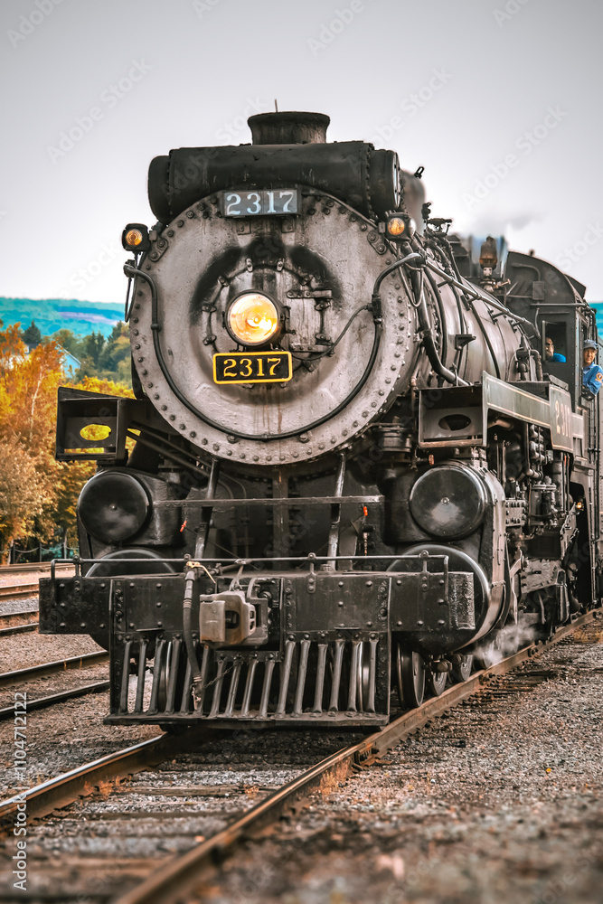 Obraz premium old steam locomotive