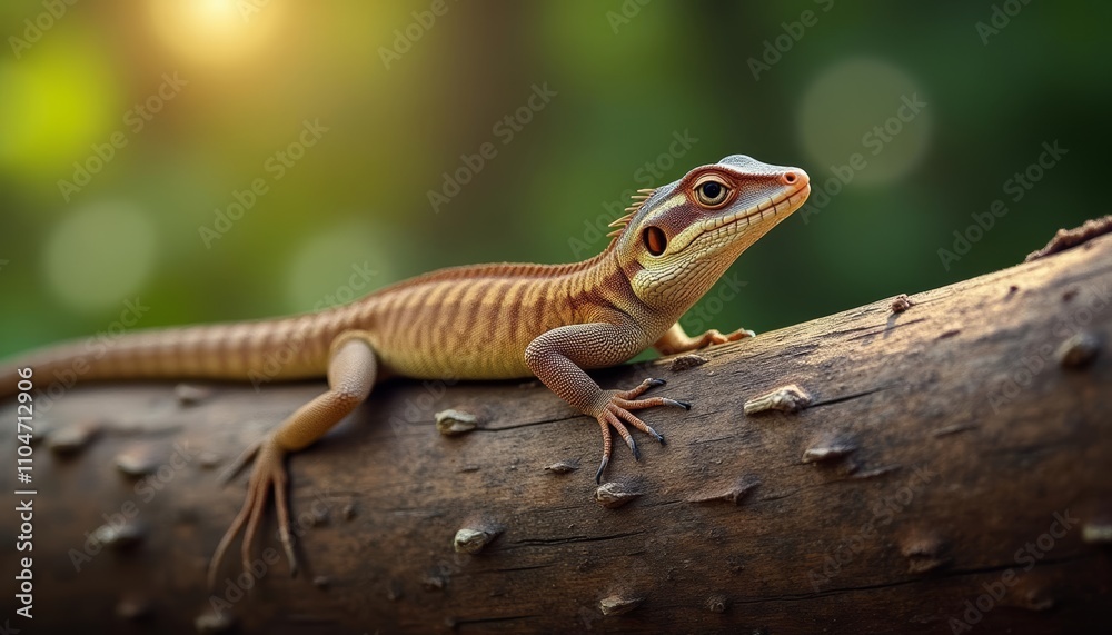 Fototapeta premium Natures Artistry A lizards life in the wild