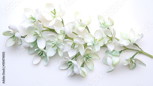 Delicate White Flowers Branch  Spring Blossom  Floral Arrangement