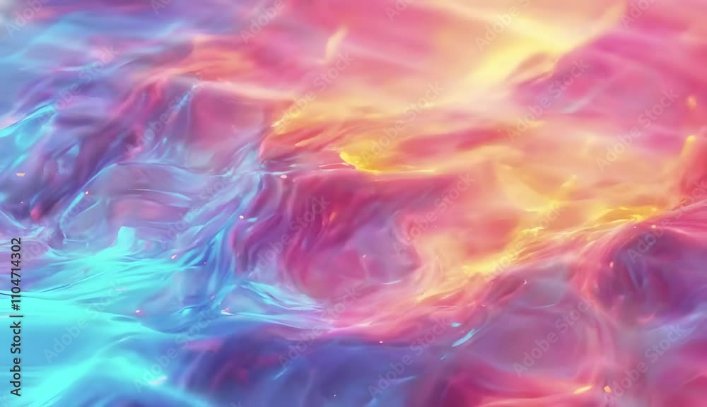 Abstract holographic background with grainy texture.