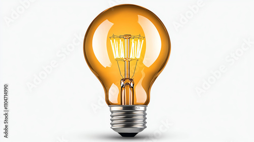 Edison bulb aesthetic. stylish amber light bulb with vintage design, perfect for home decor and ambiance. This unique bulb adds warmth and character to any space