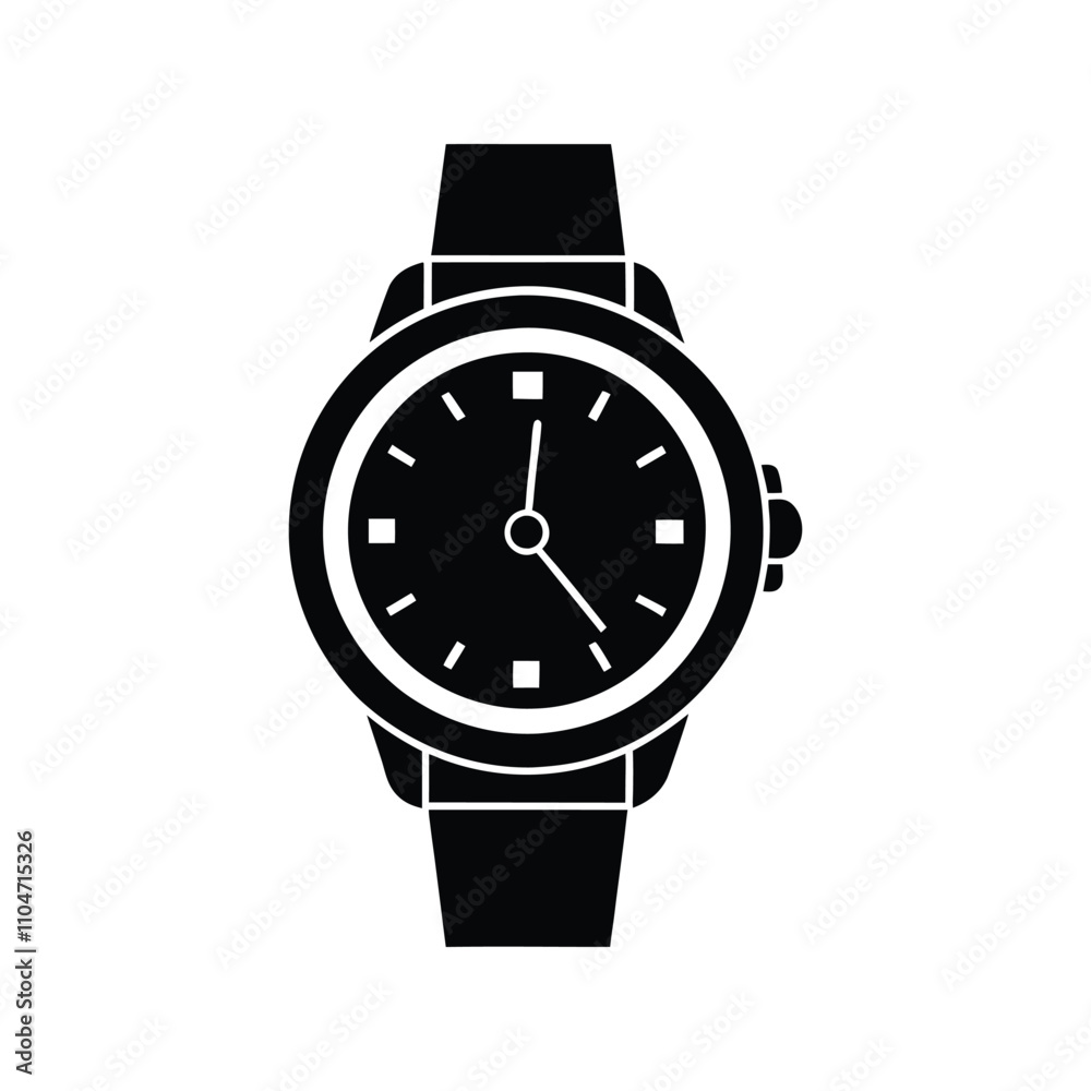 watch Silhouette Vector art illustration watch Silhouette Vector art illustration