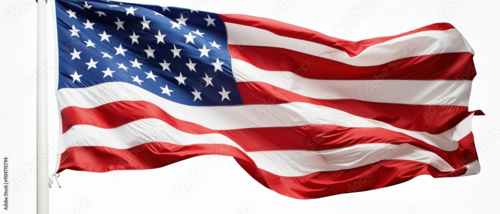 waving flag with stars and stripes representing patriotism and national pride waving flag with stars and stripes representing patriotism and national pride