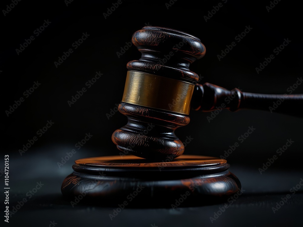 AI-generated drone shot: dark, gavel, justice. AI-generated drone shot: dark, gavel, justice.