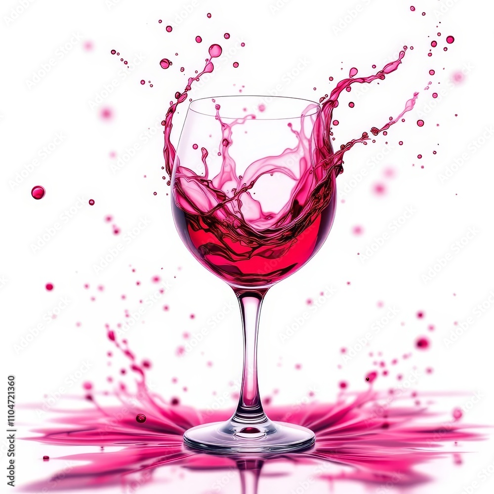 A red wine glass, double-exposed, for a striking effect. A red wine glass, double-exposed, for a striking effect.