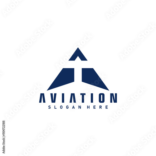 Aviaton Logo Icon Simple Design Vector