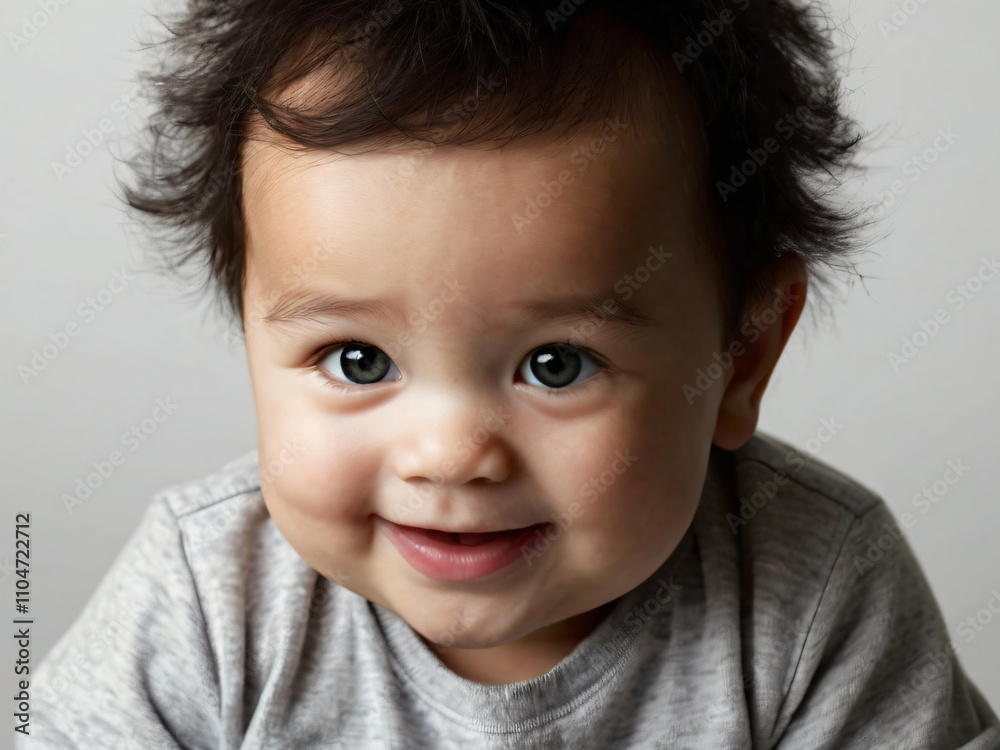 A baby capturing the essence of pure delight. A baby capturing the essence of pure delight.
