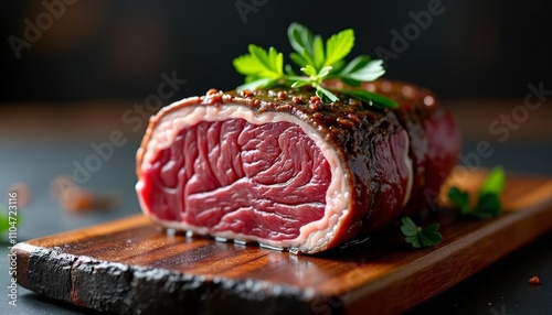  Deliciously cooked beef ready to be savored