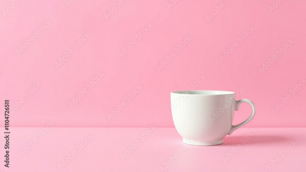 cup of coffee on pink background cup of coffee on pink background