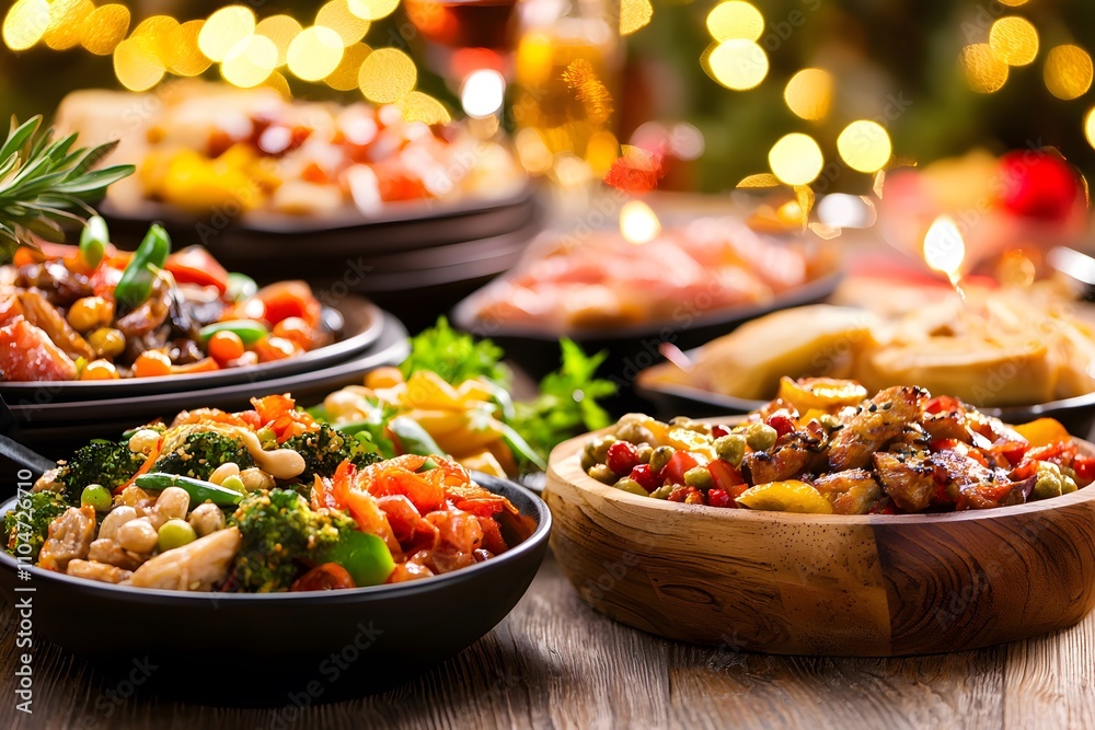 Fototapeta premium Lunar New Year Feast