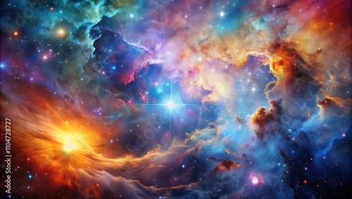 Galactic background with sumptuous colors featuring stunning images of nebulae , space, galaxy, cosmos, nebula