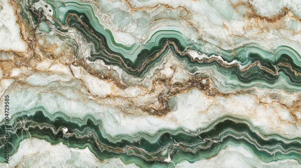 Elegant Green Onyx Stone with Striking Natural Patterns and Textures Elegant Green Onyx Stone with Striking Natural Patterns and Textures