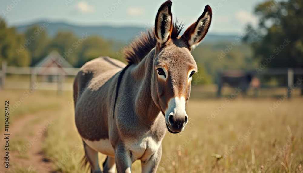 Elegance in the Wild A majestic donkey in its natural habitat Elegance in the Wild A majestic donkey in its natural habitat