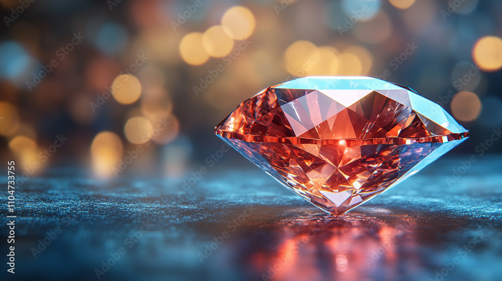 dazzling diamond with multifaceted cuts reflecting light in a mesmerizing array of colors, symbolizing brilliance, clarity, and luxury, capturing the essence of elegance and preciousness dazzling diamond with multifaceted cuts reflecting light in a mesmerizing array of colors, symbolizing brilliance, clarity, and luxury, capturing the essence of elegance and preciousness