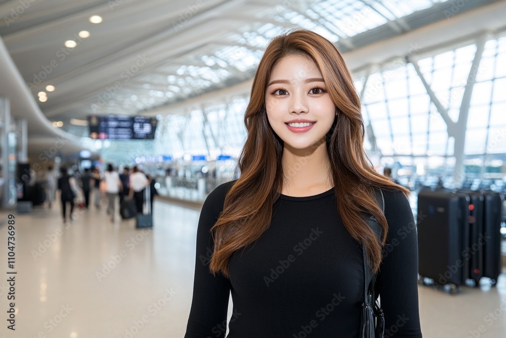 A celebrity walking through an airport with an entourage, effortlessly combining comfort and high fashion A celebrity walking through an airport with an entourage, effortlessly combining comfort and high fashion