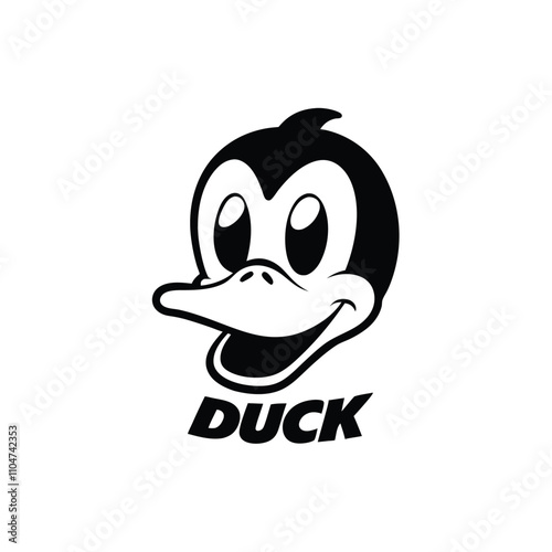 Duck Head Lettering Vector Design. photo